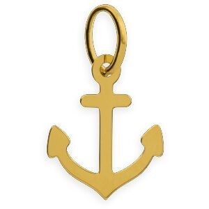 Pendentif Ancre Marine 11*16mm Or 750