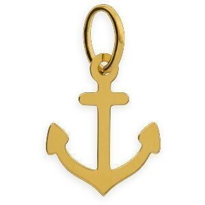 Pendentif Ancre Marine 11*16mm Or 750