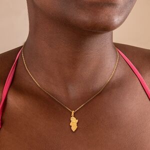 Pendentif Or 375 Tête Antillaise Sablée 12*25mm Avec Bélière