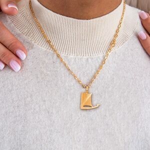 Pendentif Or 375 Lisse Sablé Yole 8*22mm Avec Bélière