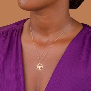Pendentif Or 750 Cayennaise  Email 15.6*20mm Avec Bélière