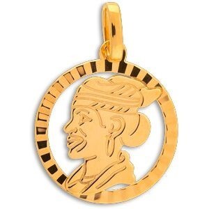 Pendentif Or 750 Cayennaise 14*20mm Avec Bélière