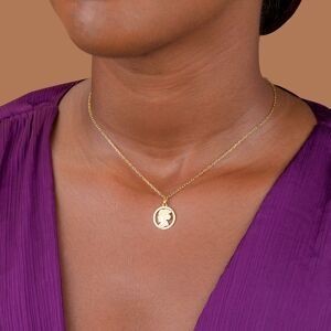 Pendentif Or 750 Cayennaise 14*20mm Avec Bélière