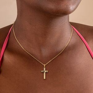 Croix Plaqué Or 15*30mm Avec Bélière