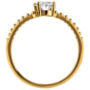 Bague Zirconium Ovale 5*7mm Or 750 Taille 52 Corps 1.3mm Au Plus Etroit