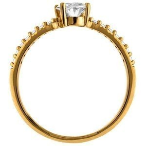 Bague Zirconium Ovale 5*7mm Or 750 Taille 52 Corps 1.3mm Au Plus Etroit