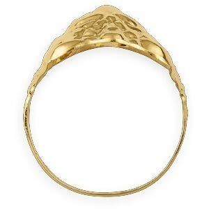 Chevalière Or 750 Tête De Lion 20mm Cristal Blanc Rouge Corps 6mm Au Plus Etroit Taille 66