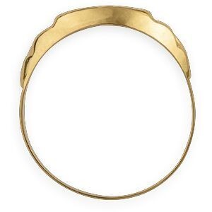 Chevalière Or 750 Carrée Satinée 11mm Corps 4mm Au Plus Etroit Taille 64