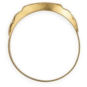 Chevalière Or 750 Carrée Satinée 11mm Corps 4mm Au Plus Etroit Taille 66