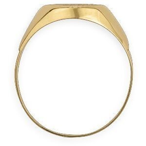 Chevalière Or 750 Ovale Satinée 10*12mm Corps 3mm Au plus Etroit Taille 67