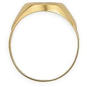 Chevalière Or 750 Ovale Satinée 10*12mm Corps 3mm Au plus Etroit Taille 62
