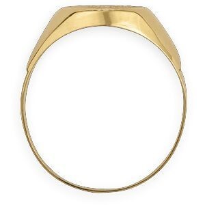 Chevalière Or 750 Ovale Satinée 10*12mm Corps 3mm Au plus Etroit Taille 64