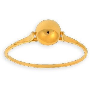 Bague Or 375 Boule 6mm Corps 1mm Taille 56