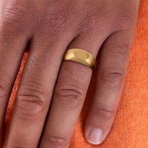 Chevalière Plaqué Or Ovale 5*10mm Corps 3.3mm Au Plus Etroit Taille 58