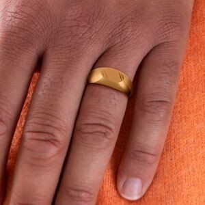 Chevalière Plaqué Or Ovale 5*10mm Corps 3.3mm Au Plus Etroit Taille 62