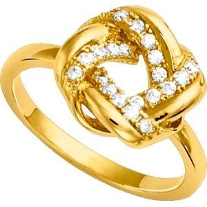 Bague Plaqué Or Motif Entrelacé 12mm Zirconium Corps 2mm Taille 60