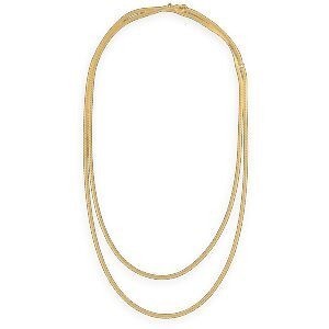 Chaîne Taille Plaqué Or Maille Serpent 2mm 80  à 90cm