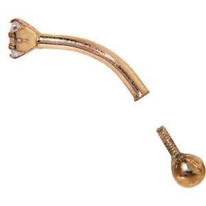 Piercing Arcade Or 37515mm Zircon3mm Boule3mm Tige8mm1.2mm