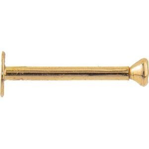 Piercing Labret Or 750 12.4mm Zirconium 2mm Griffes Tige 8mm 1.2mm