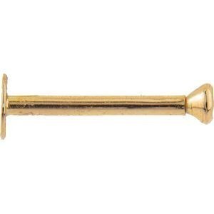 Piercing Labret Or 750 12.4mm Zirconium 2mm Griffes Tige 8mm 1.2mm