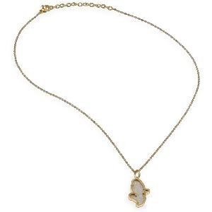 Collier Acier Bicolore Chaîne 40  à 45cm Carte Martinique Couleur Argent 15*20mm