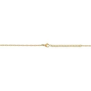 Collier Acier Jaune Médaille Carte Martinique 20mm Cristal 45  à 50cm