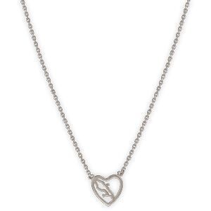 Collier 42  à 45cm Argent 925 Cœur Martinique 10mm