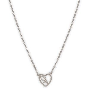 Collier 42  à 45cm Argent 925 Cœur Martinique 10mm