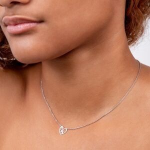 Collier 42  à 45cm Argent 925 Cœur Martinique 10mm