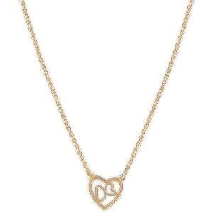 Collier Plaqué Or Cœur Guadeloupe 10mm 42  à 45cm