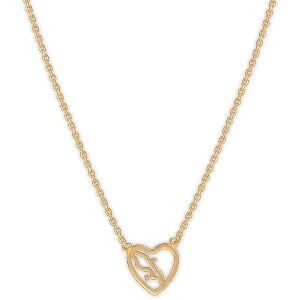 Collier Plaqué Or Cœur Martinique 10mm 42  à 45cm