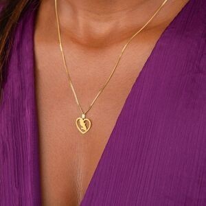 Pendentif Or 375 Cœur Diamanté Carte Martinique 15*17mm Avec Bélière