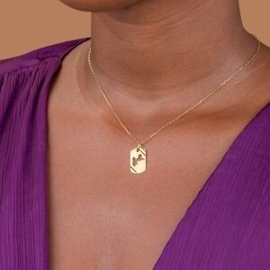 Pendentif Or 375 Carte Guadeloupe 11.5*20mm Avec Bélière