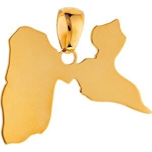 Pendentif Or 750 Carte Guadeloupe 12*15mm Avec Bélière