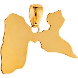 Pendentif Or 750 Carte Guadeloupe 12*15mm Avec Bélière