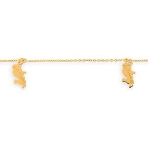 Bracelet Or 375 Cartes Martinique 6*10mm 18cm