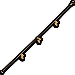 Bracelet Or 375 Cartes Guadeloupe 9**10mm 18cm