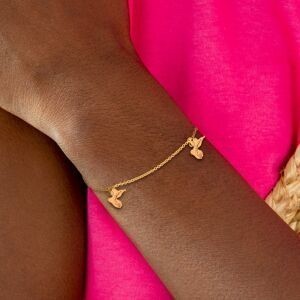 Bracelet Or 375 Cartes Guadeloupe 9**10mm 18cm