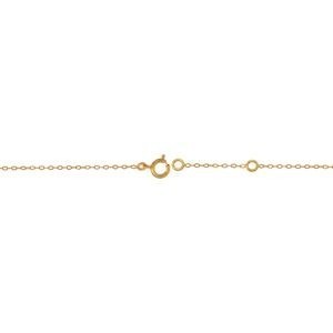 Bracelet Or 750 Cœur Diamanté Carte Guyane 11.2*12.8mm 19cm