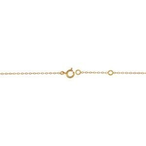 Bracelet Or 750 Cœur Diamanté Carte Guyane 11.2*12.8mm 19cm
