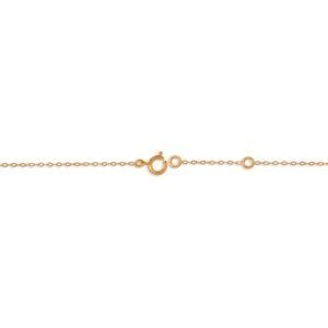 Bracelet Or 375 17  à 19cm Cœur Diamanté Carte Guadeloupe 11.2*12.8mm
