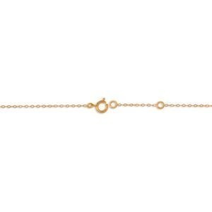 Bracelet Or 375 17  à 19cm Cœur Diamanté Carte Guadeloupe 11.2*12.8mm