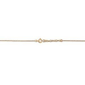 Bracelet Plaqué Or 18  à 20cm Cœur Guyane 10mm