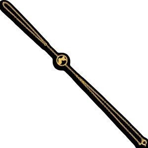 Chaîne Main Or 375 1.3mm 18cm Carte Guadeloupe Cerclée 11mm