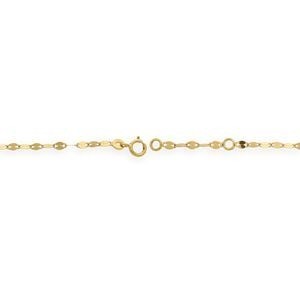 Bracelet Identité Or 750 Carte Guyane 10*6mm 12  à 14.5cm