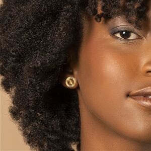 Boucles D'oreilles Or 375 Carte Martinique Etoile Cercle Diamanté 15mn