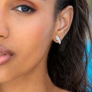 Boucles D'oreilles Argent 925 Carte Martinique  Zirconium 6.5*12.5mm