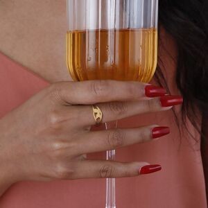 Bague Or 375 Carte Guadeloupe 9*8mm Corps 2mm Taille 56