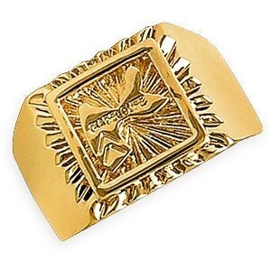 Chevalière Plaqué Or Carte Guadeloupe 15*13mm Corps 4mm Au Plus Etroit Taille 60