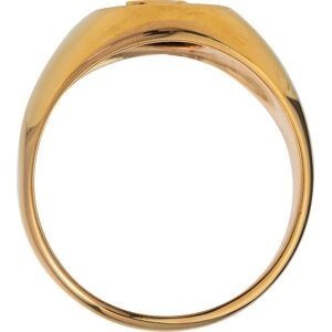 Chevalière Plaqué Or Onyx Carte Guadeloupe Centre 16.5mm Corps 4mm Taille 64